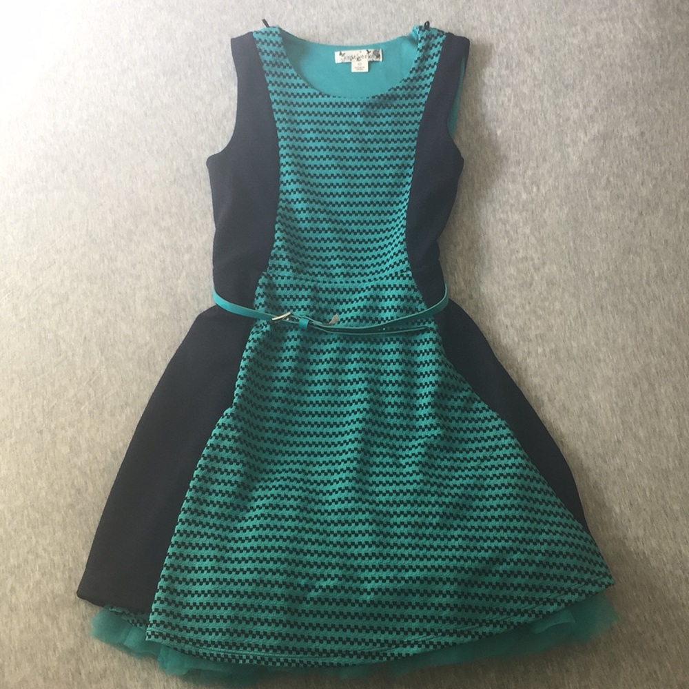 Blue and Navy Knitworks Dress